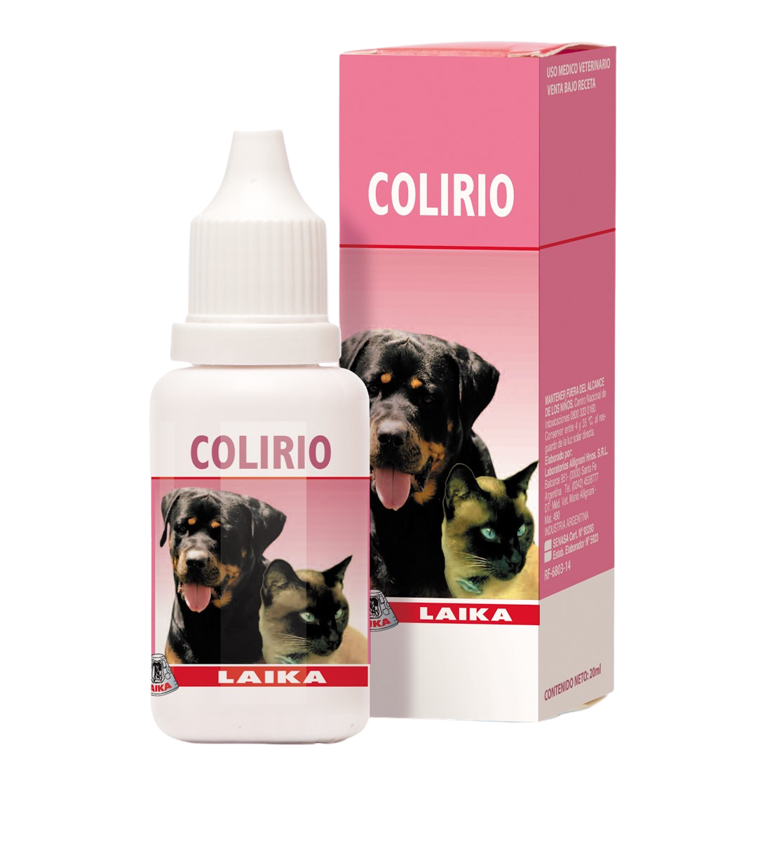 COLIRIO GOTERO LAIKA X 20 ML.