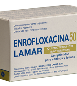 ENROFLOXACINA 50 MG X 120 CP.